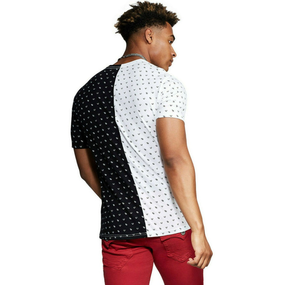 True Religion Mens Split Monogram Tee 